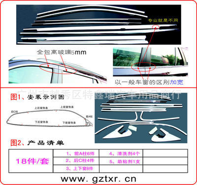 广州盛大国际汽配精品 胜达菲大包围全车窗饰条——为爱车升级档次